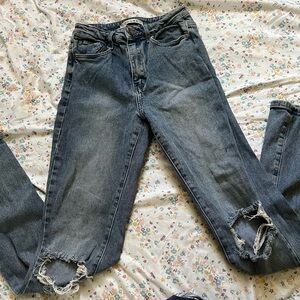 Denim Straight Leg Jeans